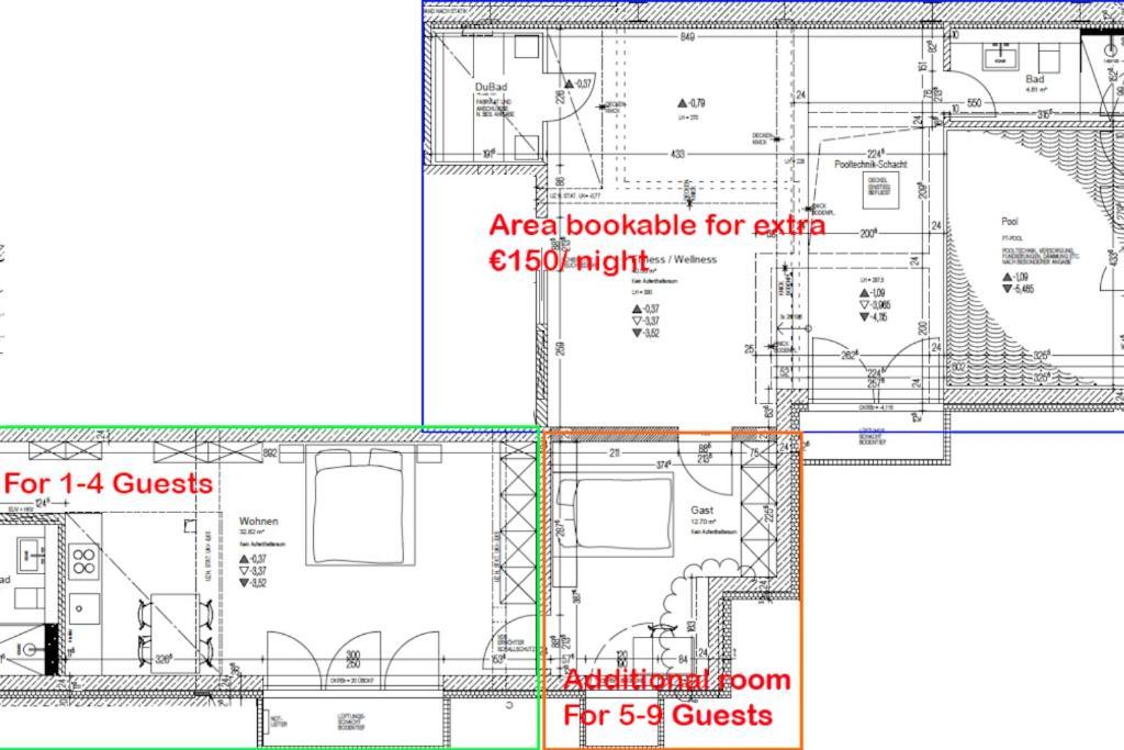 Ug Neubau City - Pool, Gym, Zweites Bad Extra Buchbar Appartement